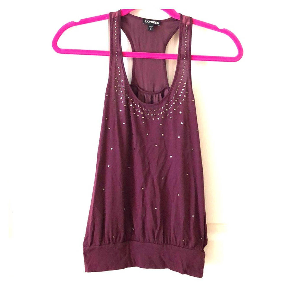 Express rhinestone tank top
